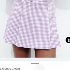Purple Plaid Skort